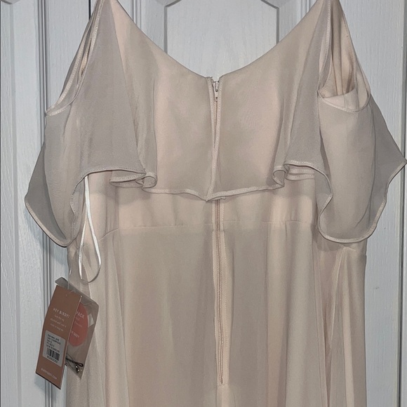 Light Neutral Ruffle Dress - Picture 5 of 5